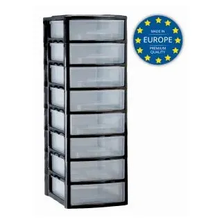 Mondex PLS6138R Bürobox 8 Schubladen Organizer DIN A4 Ablage
