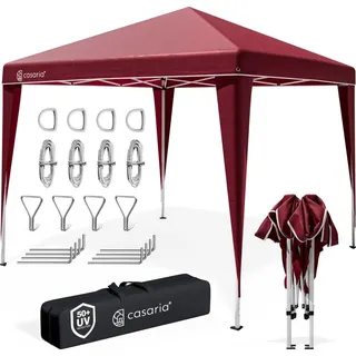 CASARIA Faltpavillon Capri 3 x 3 m Rot