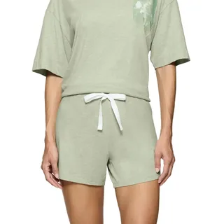 Triumph Endless Comfort PSK 10 CO/MD, Pyjama-Set Damen, Mehrfarbig (Green - Light Combination), 40