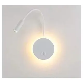 Budbuddy 3W+8W LED leselampe wandlampe mit schalter Modern wandleselampe Bettlampe Wandleuchte innen Leselicht Schwenkbar Wandbeleuchtung Flur Schlafzimmer Hotels Nachttischlampe 3000K