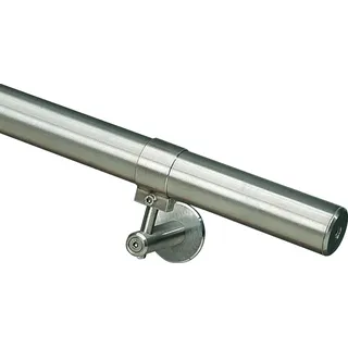 Handlauf Komplettset Edelstahl V2A Ø 40 mm - 2.000 mm inkl. Halterungen