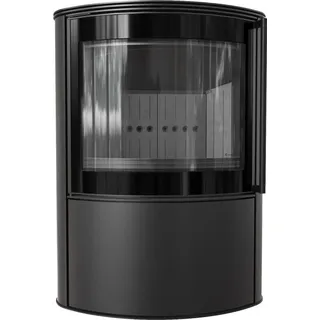 Kratki Bjorn Stahl Schwarz/Abdeckplatte Glas