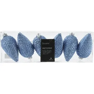 Christbaumhänger Tannenzapfen 4,5x4,5x8 cm blau