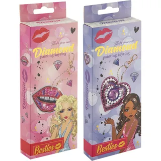 Besties Diamond Painting: Einen Schlüsselanhänger basteln