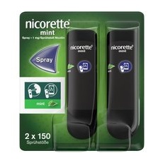 nicorette® mint Spray 1 mg - Jetzt 10% Rabatt sichern mit dem Gutscheincode 'nicorette10“