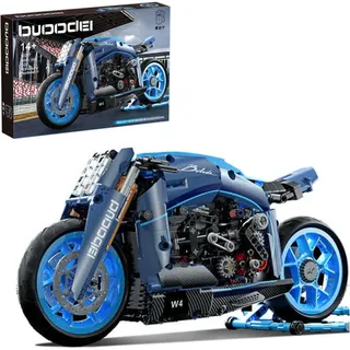 Motorrad Technik Auto Modell Baustein als Bugatti Spielzeug MOC Kbox 10217