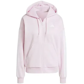 adidas Essentials 3-Streifen Fleece Damen Kapuzensweater, pink - S