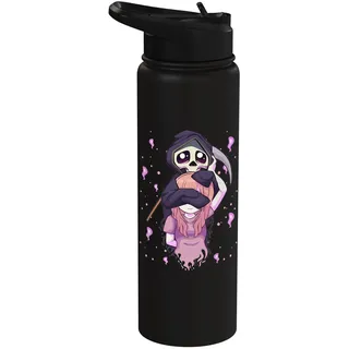 Pastell Goth Kawaii Anime Girl und Cute Reaper Teens Stainless Steel Insulated Water Bottle