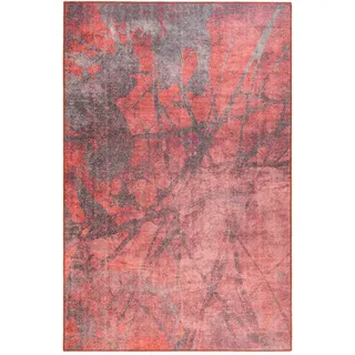 Wecon Home Webteppich , Rot, Rotbraun , Textil , Abstraktes , rechteckig , 130x190 cm , Textiles Vertrauen - Oeko-Tex®, Hohenstein, AZO-frei, Oeko-Tex® Standard 100 , für Fußbodenheizung geeignet, in verschiedenen Größen erhältlich, lichtunempfindlich, pflegeleicht, strapazierfähig, leicht zusammenrollbar , Teppiche und Böden, Teppiche, Webteppiche