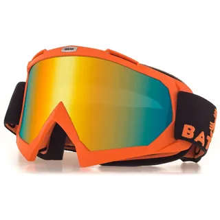 Motocross Brille Mtb Brille Dirt Bike ATV Crossbrille goggle Sicherheit Tactical Riding Motorradbrillen für Herren Damen Jugend (Orange, Large)