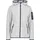 Damen-Knit-Tech-Jacke mit fester Kapuze Knochenrotes Fluo D46