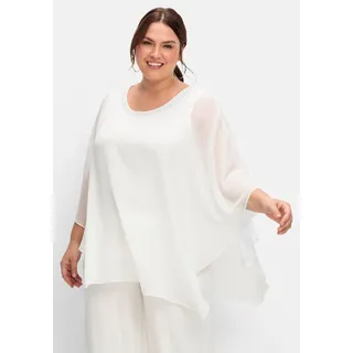 Sheego Longbluse, weiß