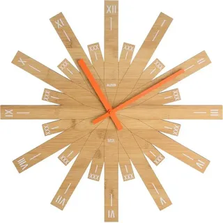 Alessi Raggiante,Wall Clock (Art.-Nr. MDL05, EAN 8003299410460) - Braun, Orange