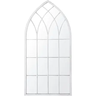 Beliani Wandspiegel Grau Metall 50x115x2 cm