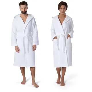 Möve Bademantel Piquée Snow M