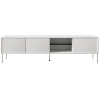 Selsey Tv-Schrank Modivi Weiß 175 cm , Metall , 4 Fächer , Rechteckig , 175x47.5x31.2 cm , Wohnzimmer, TV Möbel, Lowboards, Lowboards stehend
