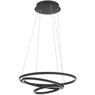 EGLO LED-Pendelleuchte Lobinero-Z CCT 60,5 cm x 61 cm Schwarz