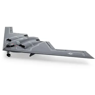 E-Flite Micro B‐2 Spirit of America Twin 30 mm EDF – 853 mm Spannweite, BNF Basic, AS3X & Safe Select, 3S 850 mAh LiPo-kompatibel – RC Stealth-Bomber für Fortgeschrittene Piloten
