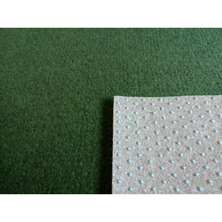 Rasenteppich Kunstrasen Standard grün Velours Weich Meterware, verschiedene Größen, mit Drainage-Noppen, wasserdurchlässig (600x400 cm)