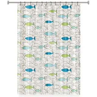 Splash Home Chummy PEVA-Duschvorhang, für Badezimmer und Badewanne, kein chemischer Geruch, wasserdichte Vorhänge mit 12 rostfreien Metallösen, 178 x 183 cm, Limettengrün