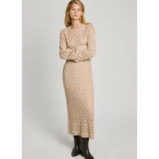 Pepe Jeans Hailey Langes Kleid Mit Langen ärmeln Beige M Frau Beige M - Beige