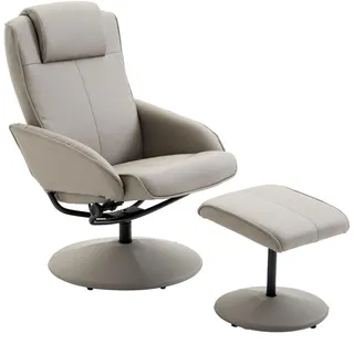Homcom Relaxsessel Grau 67 x 98 x 78 cm drehbar