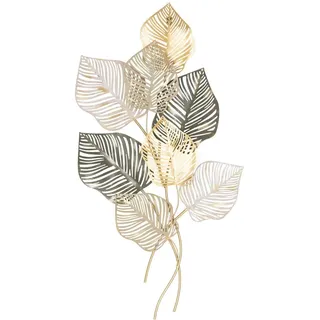 Atmosphera - Wanddeko nadia metall gold schwarz 100x53cm