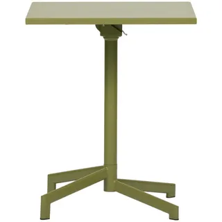 ebuy24 Cafétisch, Adam, Grün, Stahl, 60 x 60 x 73 cm , Metall , 60x73x60 cm , Gartenmöbel, Gartentische, Balkontische