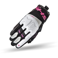 SHIMA Blaze Lady Motorradhandschuhe Damen - Belüftete, Sommer Handschuhe aus Mesh mit Knöchel und Finger Protektoren, Verstärkte Handfläche (Rosa, S)