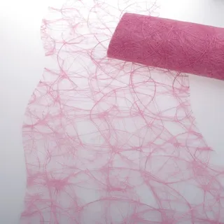 Deko AS GmbH Sizoweb Tischband Wellenschnitt rosa ca. 25 cm Rolle 25 Meter 64W 014-R