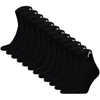 Head Kurzsocken "Socken Elements All Sport Quarter 12P 12er Pack" 12 Paar tlg., schwarz