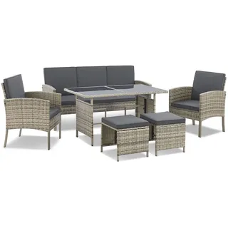 Juskys Turin Set 6-tlg. Grau