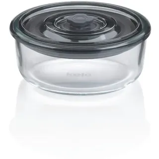Kela Frischhaltedose , Grau , Glas , 0,17 l , 4.5 cm , Küchenzubehör, Vorratsbehälter, Frischhaltedosen