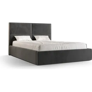 Roe Furniture | Boxspringbett - APOLLO - 120x200 cm - Grau - mit Bettgestell und Bettkasten - Tagesbett - Polsterbetten - Bett Schlafzimmer - Grau