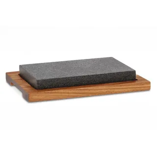 Kela Country 2-teilig 24x16cm aus Granit/Akazie, Holz, braun/grau, 24 x 16 x 4 cm, 2-Einheiten