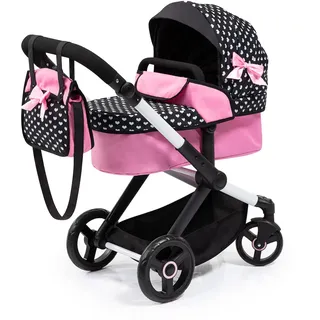 Bayer Design 17060AA Kombi-Puppenwagen Xeo mit Tasche, schwarz,