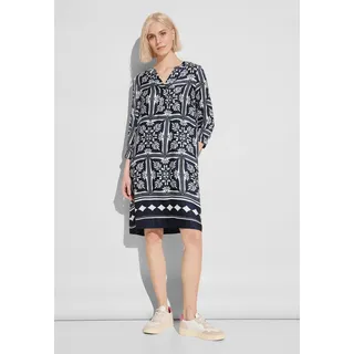 STREET ONE Damen, A143956 Tunika Kleid mit Print, Mehrfarbig, 40