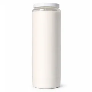 Horeca Candles Grabkerzen aus Pflanzenöl Nr. 9 - Weiß - 9 Tage Brenndauer (216 Stunden) - 20er Set Öllichter für Grabdeko - Grablichter & Trauerkerzen Ohne Duft - Novenenkerze