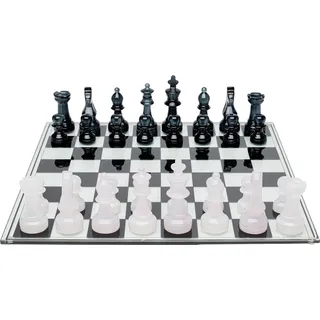 Kare Design »Deko Objekt Chess Transparent 60x60cm«, schwarz,