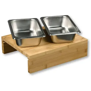 KESPER Schneidebrett mit 2 Auffangschale