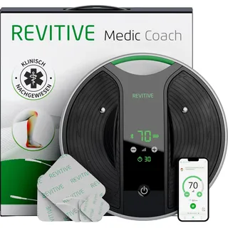 REVITIVE EMS-Gerät "Medic Coach Durchblutungs-Stimulator" Effektive Knieschmerztherapie und bessere Durchblutung, grün