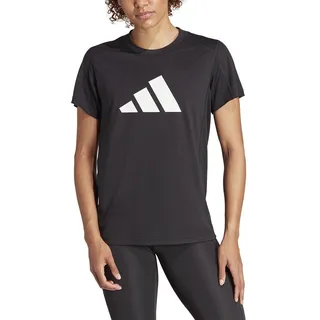 Adidas Damen Train Essentials Big Performance Logo T-Shirt, Black/White, L