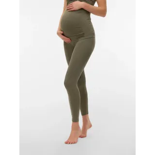 Umstandsleggings MAMALICIOUS "MLTIA JEANNE LEGGING NOOS A.", Damen, Gr. L/XL, N-Gr, kalamata, Jersey, Obermaterial: 72% Nylon, 21% Polyamid, 7% Elasthan, unifarben, regular fit lang, Hosen Umstandsleggings, Materialmix, regular fit