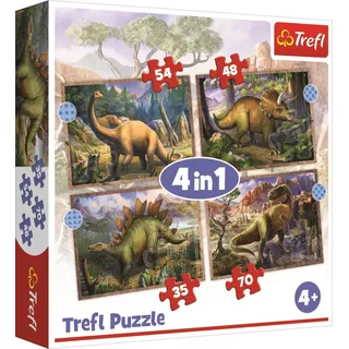 Trefl 34383, 70 Stück(e), Dinosaurier, 4 Jahr(e)