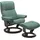 Relaxsessel Mayfair Leder 75 x 99 x 73 cm Grün mit Hocker