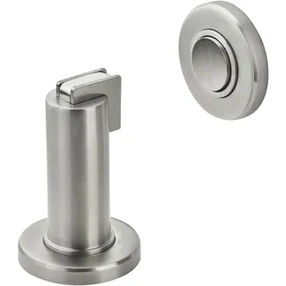 1 x SOTECH Türfeststeller MAGNETO Edelstahl Ø 50 mm Höhe 90 mm | Türpuffer Inkl. Befestigungsmaterial für Wand- u. Bodenmontage