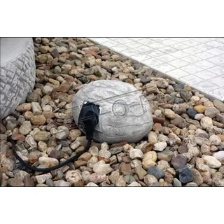 Stein für Steckdose Außen Steckdoesen Dekoration Deko Garten Terrasse S210019 - Weiß