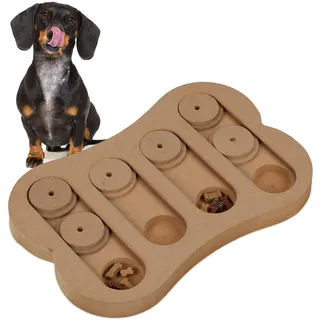 Relaxdays Intelligenzspielzeug MDF natur