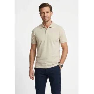 Poloshirt BOSS GREEN "Pio 2", Herren, Gr. 3XL, light beige272, Jersey, Obermaterial: 100% Baumwolle, unifarben, regular fit normal, Rippstrickbündchen, Shirts Poloshirt