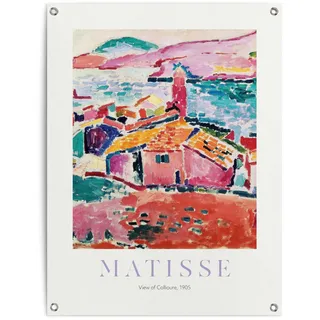Reinders! Poster »Matisse - Les toits de Collioure« Garten - Mehrfarbig - Leinwand - Kunst - 60x80 cm, bunt
